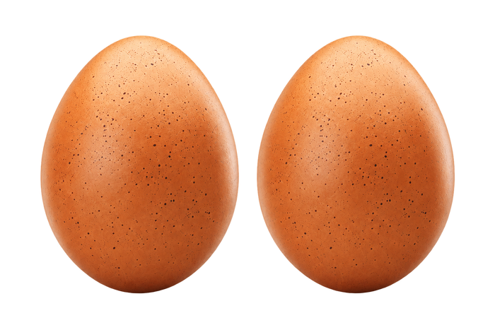 two eggs
